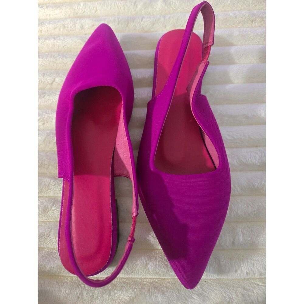 Fuschia/purple flats size 6 new and unworn